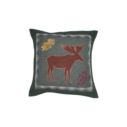 Up North Woods Quilt, Hand cut and Appliqued cotton fabric motifs.