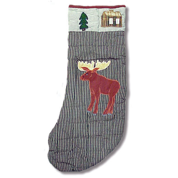 Patchmagic's Christmas Decor | Moose Stocking 8"X 21"