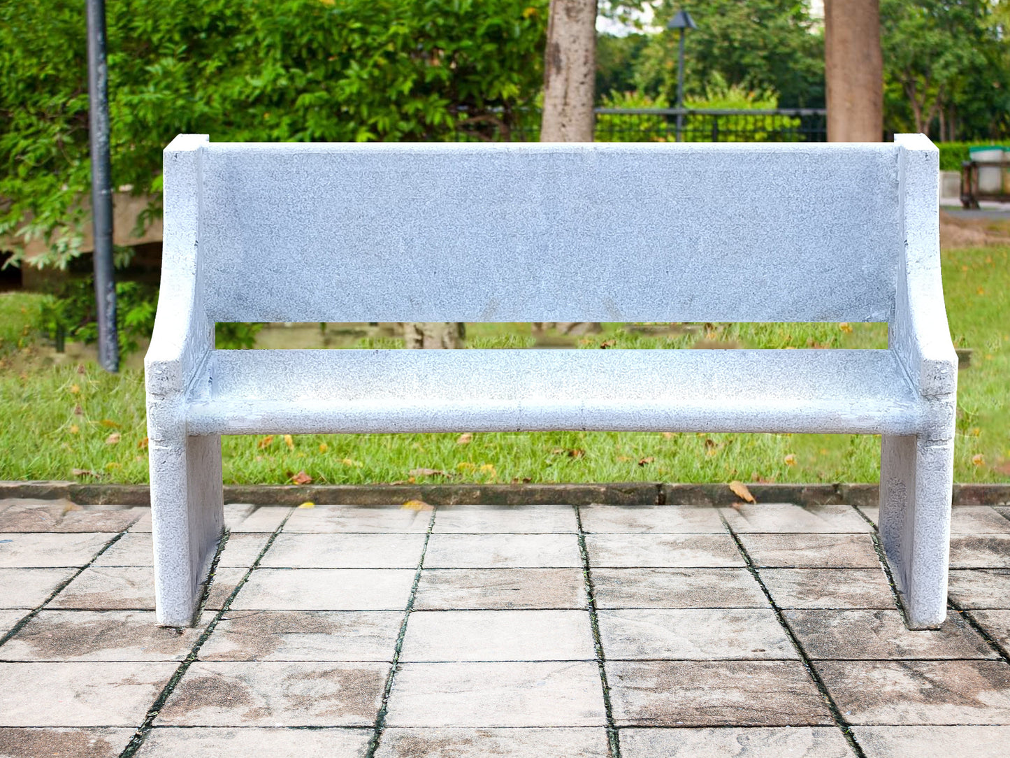 Embrace Nature with Outdoor Stone Park Benches | Granite Comforts | 5 Ft Long | 3 Inch Thickness Seater