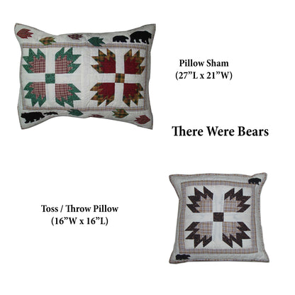 Pillow Shams and Throw Pillow Combo- Set of 2 Pieces ( Sham and Pillow each 1 ) 100% Cotton, Hand Quilted and Hand Embroidered/Patch Work.